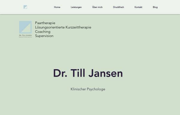 Vorschau von www.till-jansen.de, Dr. Till Jansen