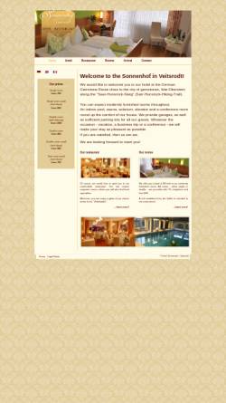 Vorschau der mobilen Webseite www.sonnenhof-veitsrodt.de, Hotel - Restaurant Sonnenhof