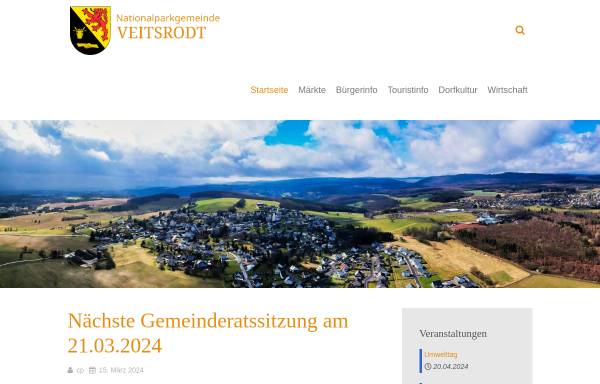 Vorschau von www.veitsrodt.de, Marktgemeinde Veitsrodt