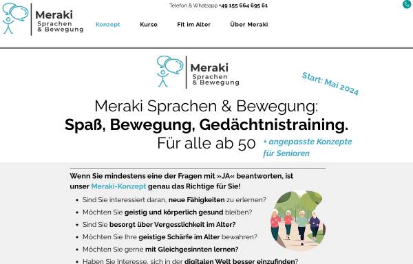Vorschau von www.meraki-sprachen.de, Meraki - Inh. Agnes Svrckova