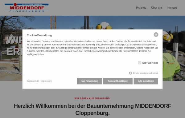 Vorschau von www.middendorf-cloppenburg.de, Josef Middendorf GmbH