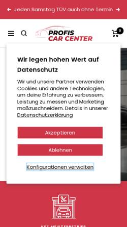 Vorschau der mobilen Webseite www.profiscarcenter.de, Profi´s Car Center