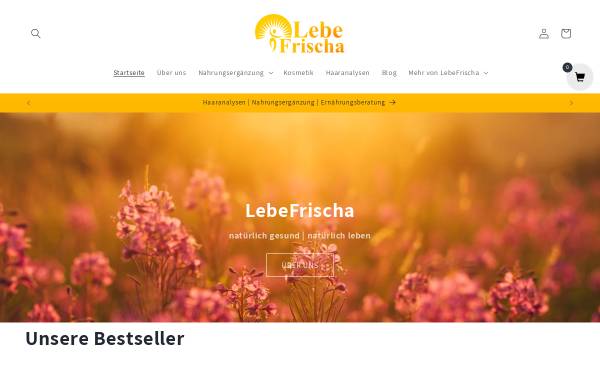 Vorschau von www.lebefrischa.com, LebeFrischa