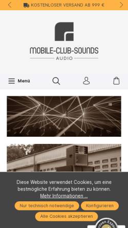 Vorschau der mobilen Webseite www.mobile-club-sounds.de, mobile-club-sounds