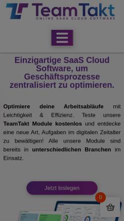 Vorschau der mobilen Webseite teamtakt.de, TeamTakt