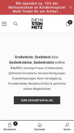 Vorschau der mobilen Webseite deinsteinmetz.de, DeinSteinmetz