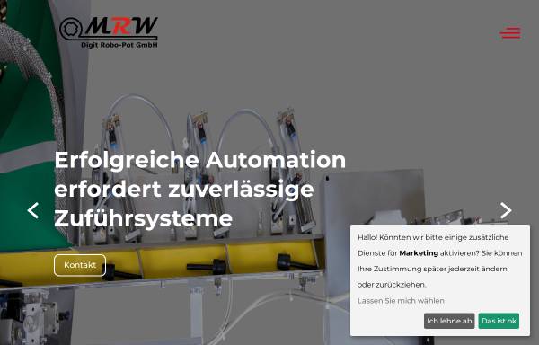 Vorschau von mrw-digit.de, MRW Digit Robo-Pot GmbH