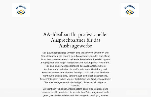 Vorschau von aa-idealbau.de, AA-Idealbau