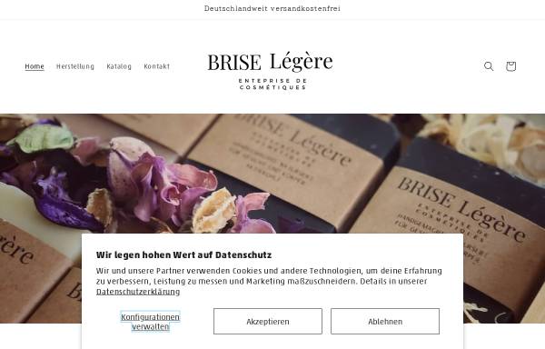 Vorschau von www.brise-legere.de, Brise Legere