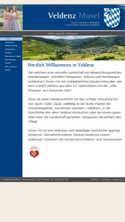 Vorschau der mobilen Webseite www.veldenz-mosel.de, Veldenz