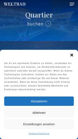 Vorschau der mobilen Webseite weltrad.de, WELTRAD am Fluss