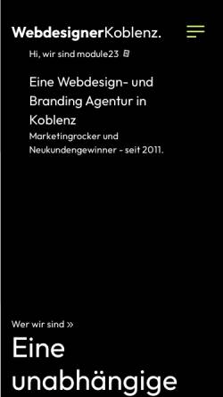 Vorschau der mobilen Webseite www.webdesigner-koblenz.de, Webdesigner Koblenz