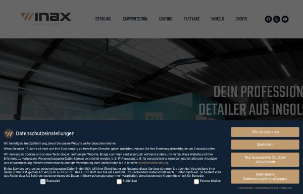 Vorschau von www.winax-detailing.de, winax detailing GmbH & Co. KG