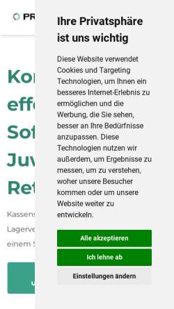 Vorschau der mobilen Webseite www.prismanote.de, PrismaNote Deutschland Inh. Teus van Ekeren