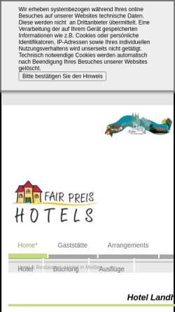 Vorschau der mobilen Webseite www.landhotels-meissen.de, Hotel & Gaststätte Landhaus Nassau