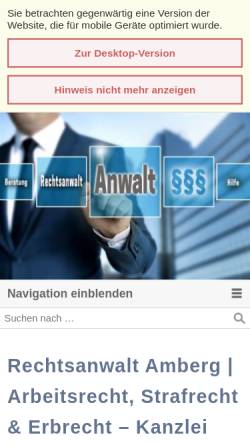 Vorschau der mobilen Webseite www.anwaltskanzlei-meier.de, Anwaltskanzlei Meier