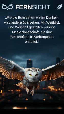 Vorschau der mobilen Webseite fernsicht.media, FERNSICHT MEDIA