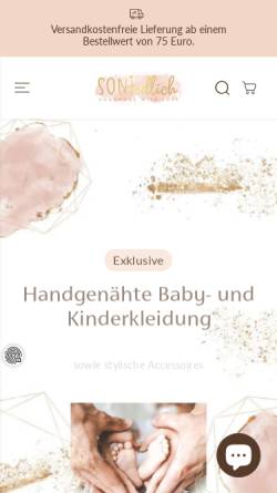 Vorschau der mobilen Webseite www.soniedlich.com, SONIedlich