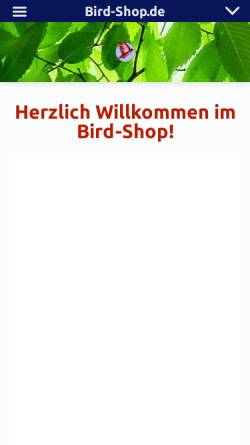 Vorschau der mobilen Webseite bird-shop.de, Bird-Shop