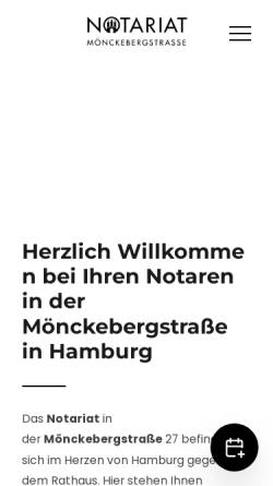 Vorschau der mobilen Webseite www.notariat-moe.de, Notariat Mönckebergstraße
