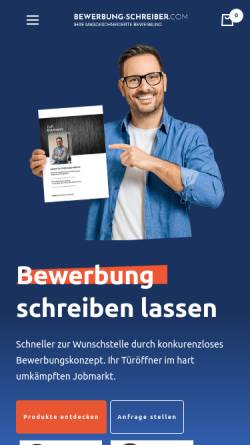 Vorschau der mobilen Webseite bewerbung-schreiber.com, Bewerbung Schreiber - DAXER & PARTNER LTD