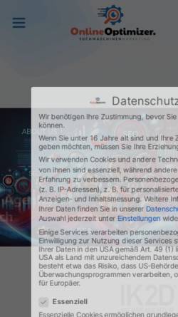 Vorschau der mobilen Webseite online-optimizer.de, Online Optimizer - Jermaine Hill