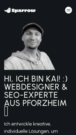 Vorschau der mobilen Webseite sprrw.de, Kai Schulz - sparrowmedia