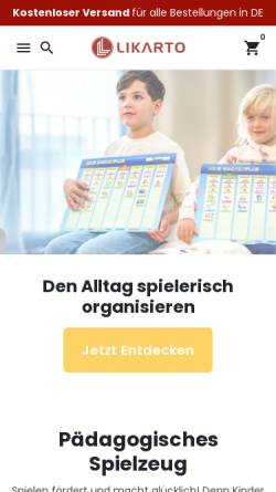 Vorschau der mobilen Webseite www.likarto.de, Likarto