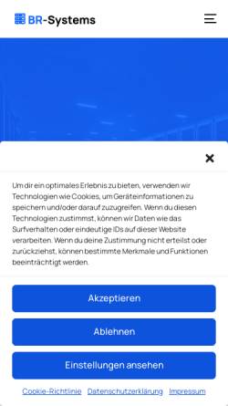 Vorschau der mobilen Webseite br-systems.eu, BR-Systems