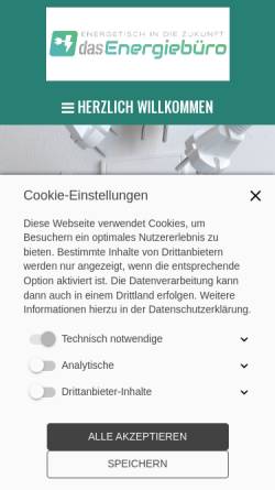 Vorschau der mobilen Webseite www.dasenergiebuero.de, dasEnergiebüro