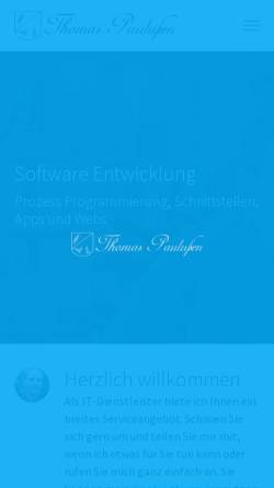 Vorschau der mobilen Webseite www.thomas-paulussen.de, Thomas Paulußen
