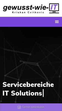 Vorschau der mobilen Webseite gewusst-wie-it.de, gewusst-wie-IT - Krishan Cvitkovic