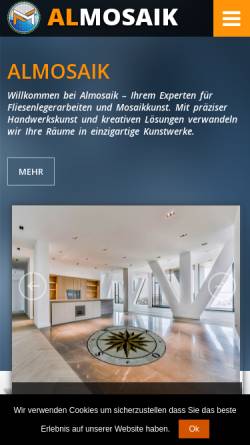 Vorschau der mobilen Webseite almosaik.com, Almosaik