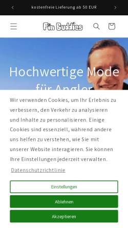 Vorschau der mobilen Webseite www.fin-buddies.de, Fin Buddies