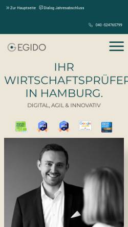 Vorschau der mobilen Webseite www.egido-audit.de, EGIDO