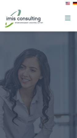 Vorschau der mobilen Webseite imis-consulting.com, imis consulting