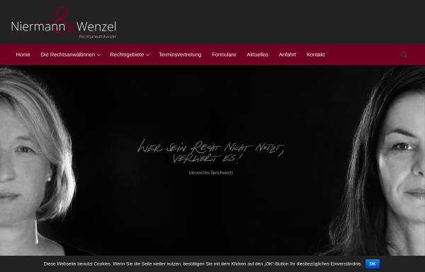 Vorschau von www.nw-recht.de, Rechtsanwaltskanzlei Niermann & Wenzel GbR
