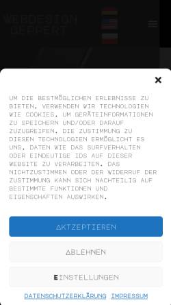 Vorschau der mobilen Webseite webdesign-geppert.de, Webdesign Geppert