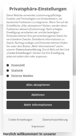 Vorschau der mobilen Webseite www.we-care-zahnaerzte.de, We Care Zahnärzte - Dr. Nicole Gsell & Dr. Holger Wenz Msc.
