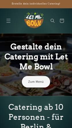 Vorschau der mobilen Webseite letmebowl-catering.de, Let Me Bowl