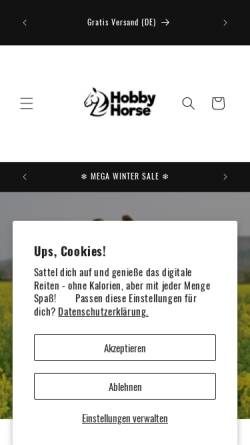 Vorschau der mobilen Webseite hobby-horse24.de, Hobby Horse