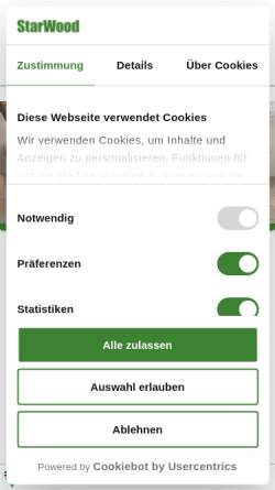 Vorschau der mobilen Webseite starwood-treppenshop.de, StarWood Trading GmbH & Co.KG