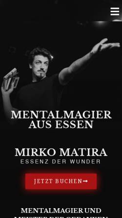 Vorschau der mobilen Webseite www.mirkomatira.com, Mirko Matira