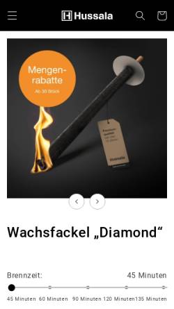 Vorschau der mobilen Webseite www.hussala.de, Hussala