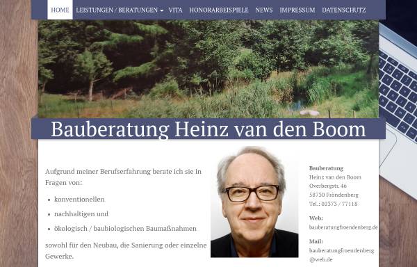 Bauberatung Heinz van den Boom
