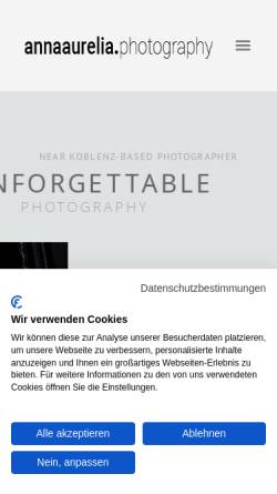 Vorschau der mobilen Webseite www.annaaurelia.de, annaaurelia.photography