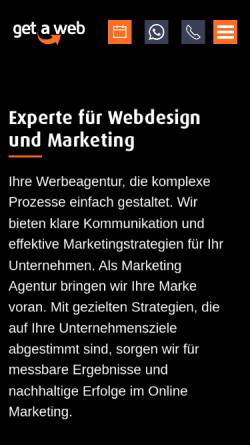 Vorschau der mobilen Webseite www.getaweb.de, getaweb GmbH