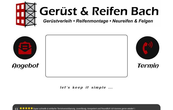 Gerüst & Reifen Bach