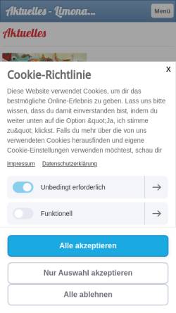 Vorschau der mobilen Webseite www.limonadenbaum.de, Limonadenbaum