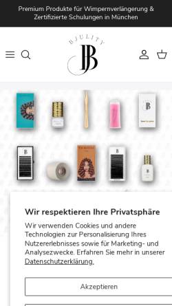 Vorschau der mobilen Webseite www.bjulity.com, BJULITY by Estetica Expert e.K.